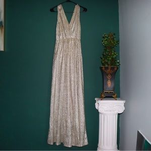 Lulu gold dress size small worn once as a bachelorette